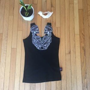 Rockabilly Pin Up Skull Tank Top